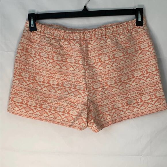 Peach & Cream Tribal Striped Shorts - Picture 4 of 8